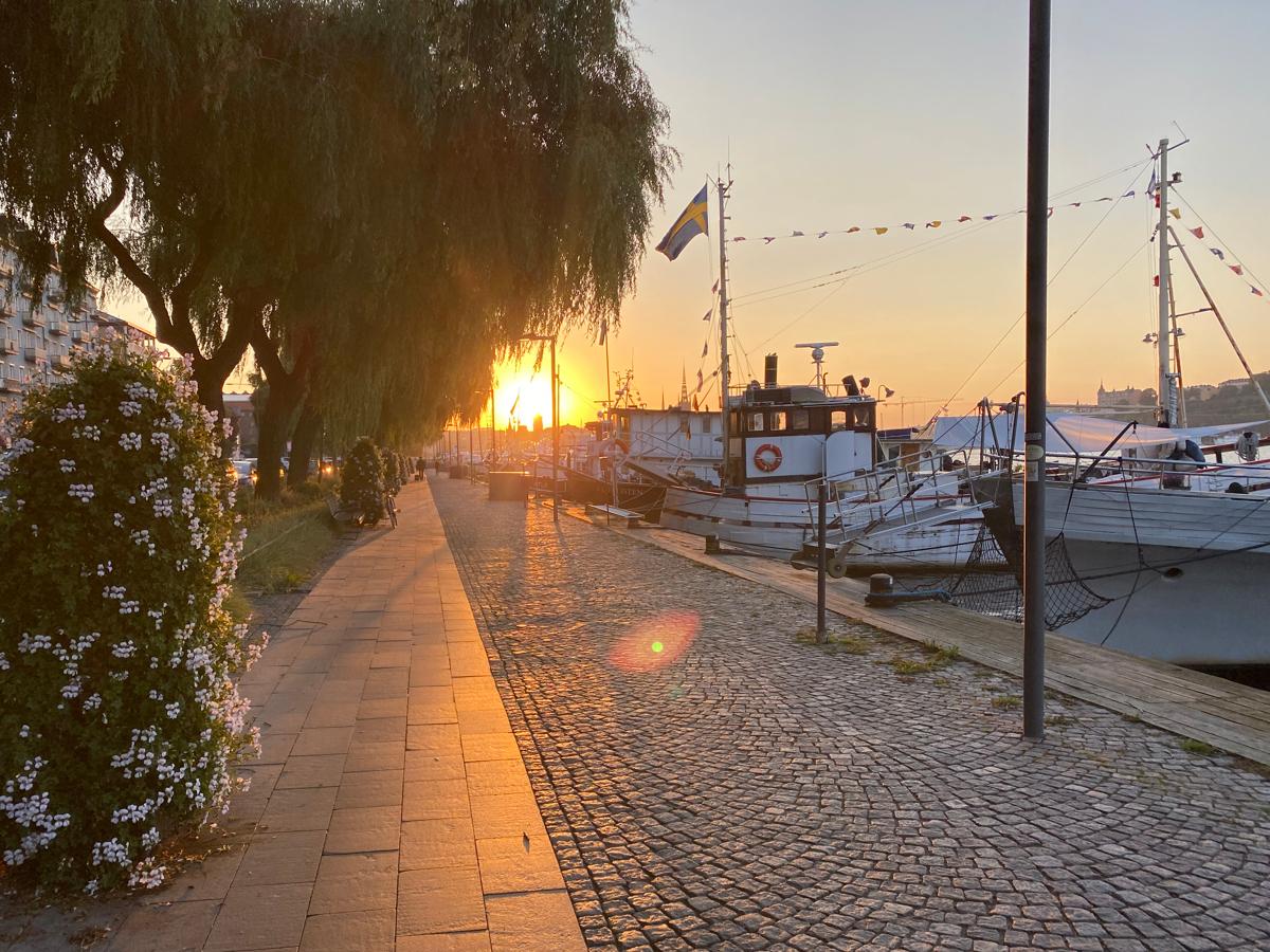 Tidig morgon  på Norr Mälarstrand