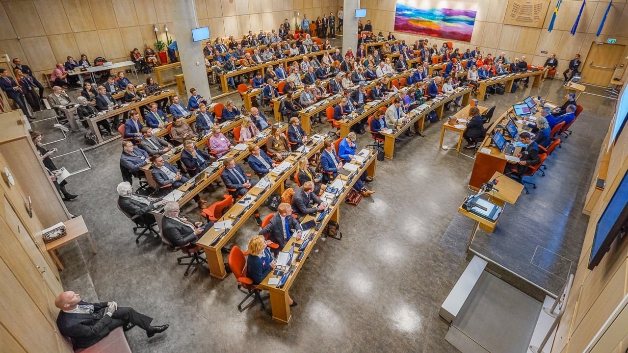 Översiktsbild på Regionfullmäktige